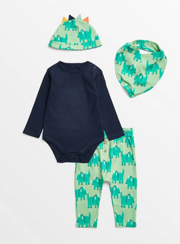 Dino Print 4-Piece Starter Set 6-9 months